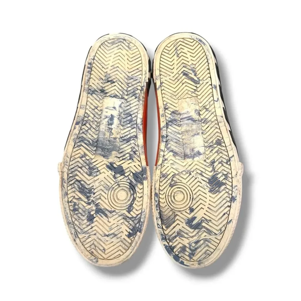 Off-White Low Vulcanized Leather Sneakers ‘White Blue’ | Size 42(9US)